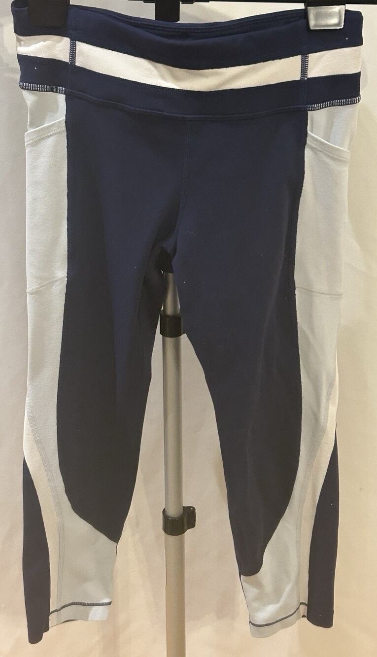 Athleta Girl Blue Capri Leggings size 12